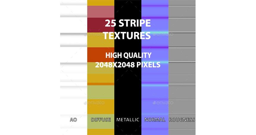 16 Stripe Textures for Unreal Engine 5.4