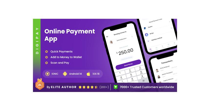 2 App Template | Online Payment App | Digital Payment App | eWallet  App | DigiPay