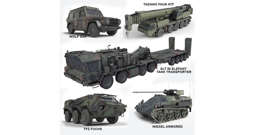 5 Military Vehicles Collection v6