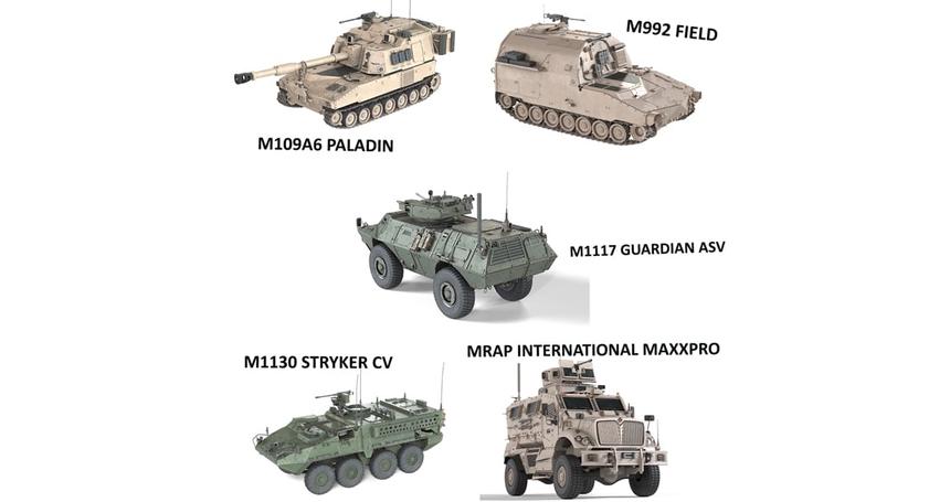 5 Military Vehicles Collection v8