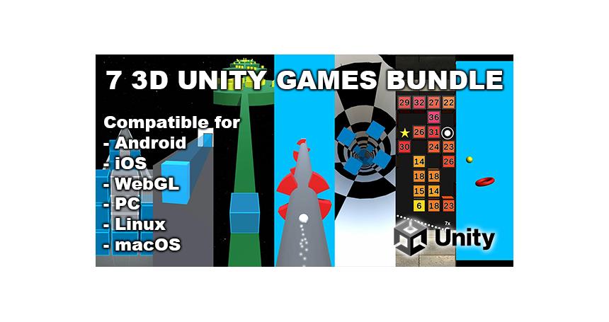 7 3D Games Bundle - Unity Source Code