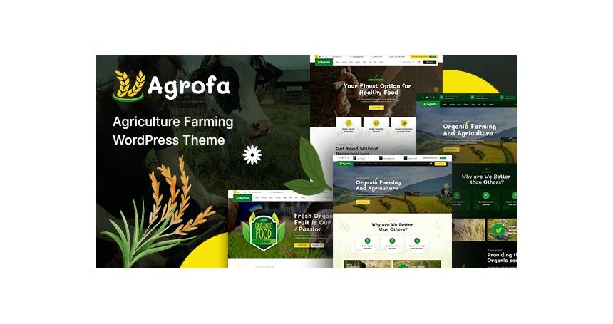 Agrofa - Agriculture Farming WordPress Theme V1.0