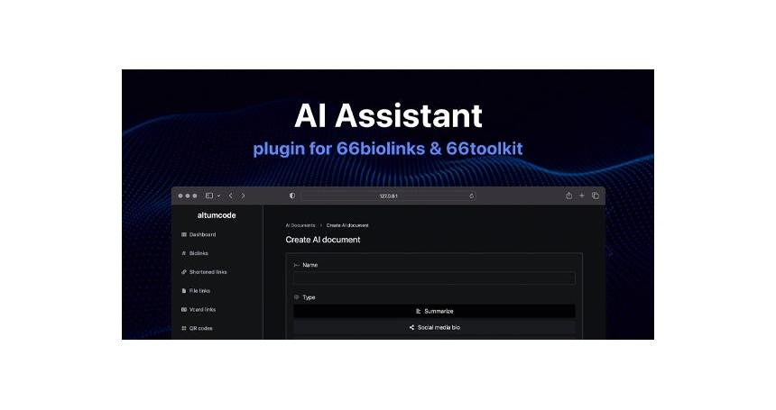 AI - Writing Assistant, Image Generator, Speech to Text - 66biolinks plugin