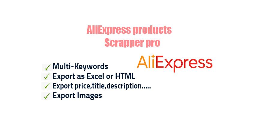 AlieExpress Product Scraper with multi-keywords