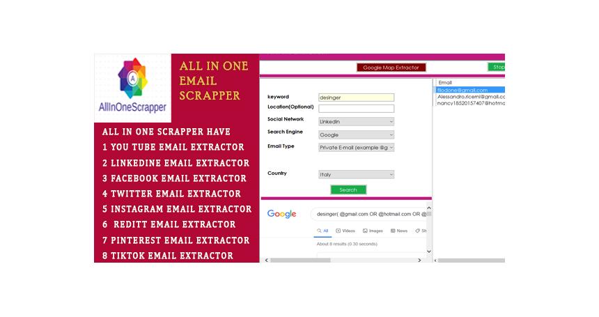 AllINONE Email Extractor And Scraper