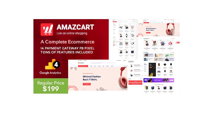 AmazCart - Laravel Ecommerce System CMS Multi-Vendor