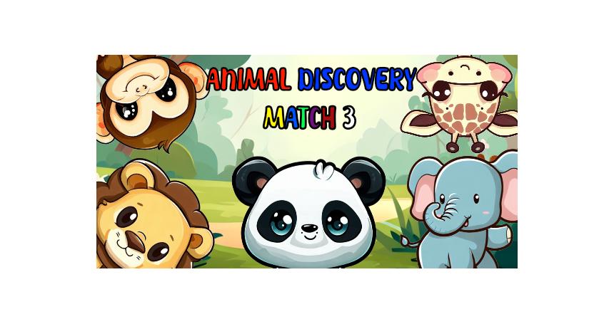 Animal Discovery Maatch 3 - HTML5 Game (With Construct 3 Source-code .c3p)