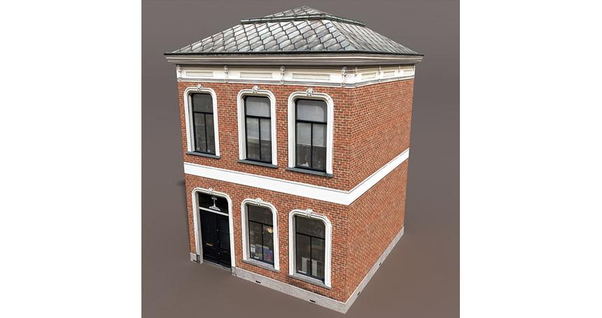 Apartment House #130 Low Poly 3d Model