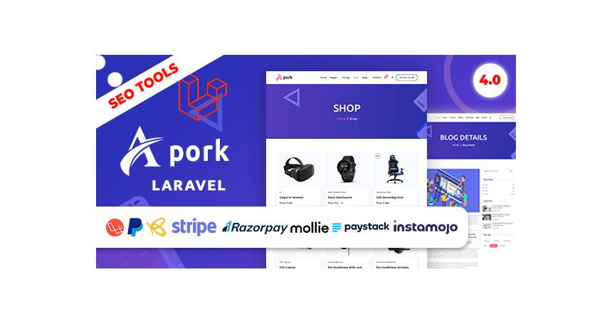 Apork - Multitenancy Based SEO, URL Shortener, vCard, Ecommerce & Product Landing(SAAS)