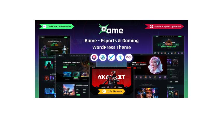 Bame - eSports and Gaming WordPress Theme