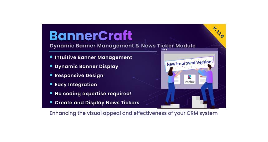 BannerCraft - Dynamic Banner Management & News Ticker Module for Perfex CRM