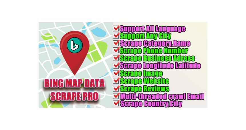 Bing Map Business Extractor Pro with Multi-Language