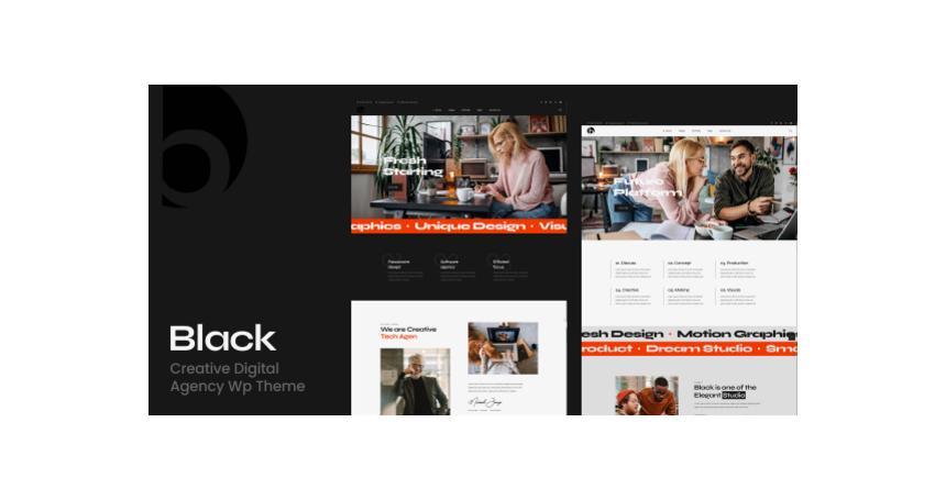 Black - Creative Digital Agency Wordpress Theme