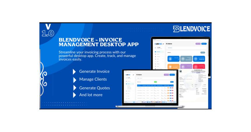 Blendvoice ~ Invoice Management Desktop App