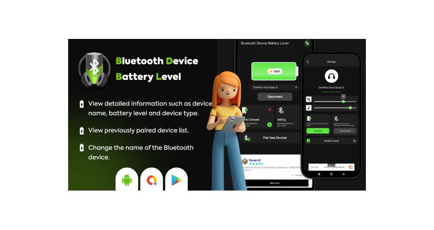 Bluetooth Device Battery Level - Bluetooth Device Manager - Battery Life Monitor