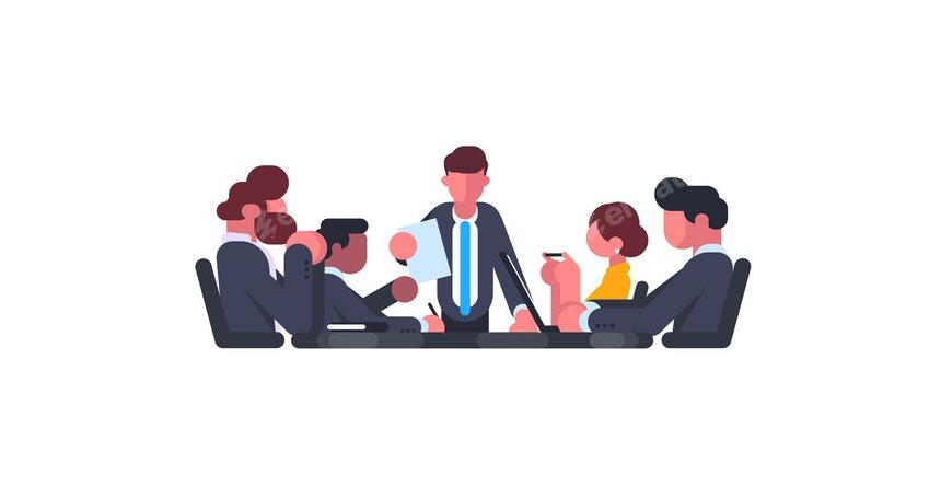 Business Team Meeting Illustration