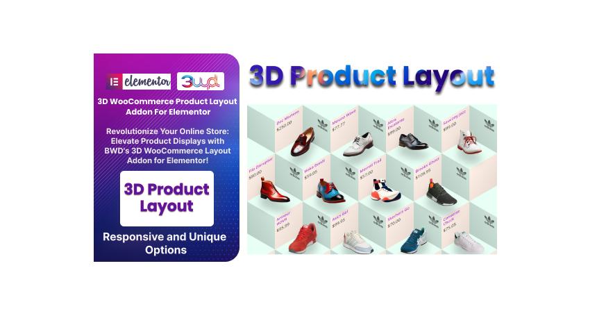 BWD 3D WooCommerce Product Layout Addon For Elementor