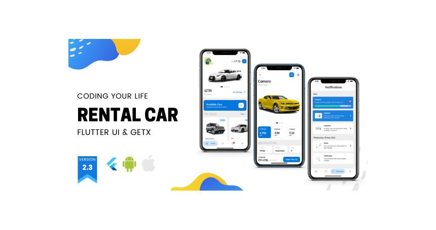 Car Rental App | Flutter UI Template Only