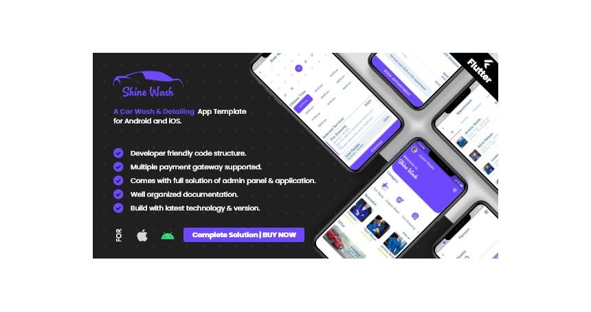 Car Wash Booking System with mobile apps android | Ios | Flutter