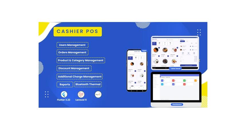 Cashier POS - Flutter & Laravel Solution with Point Of Sales Responsive Smartphone and Tablet