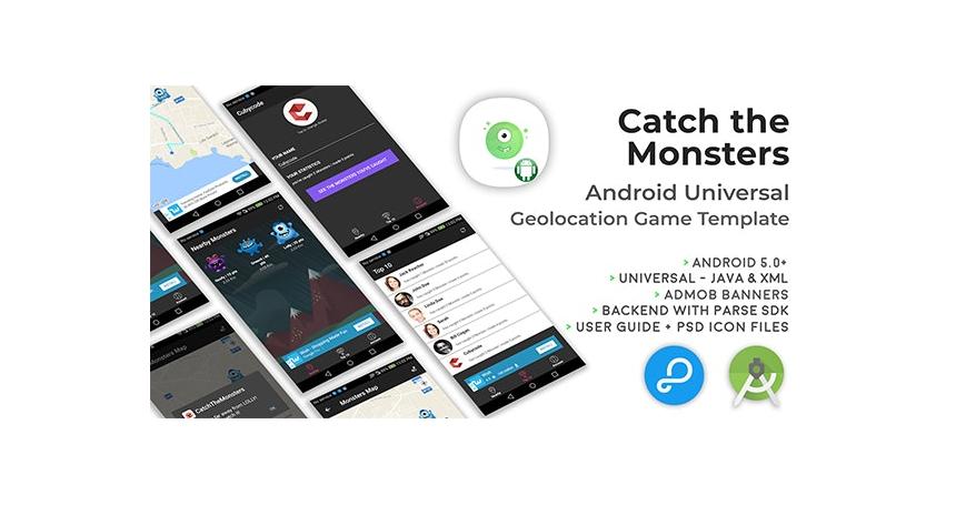 Catch The Monsters | Android Universal Geolocation Game Template