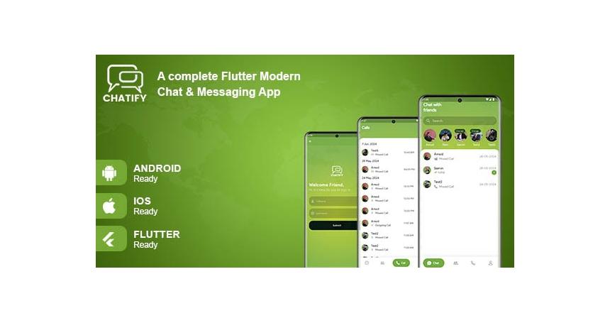 Chatify - Mordern Chat and Video Call Messaging Flutter App Powered by CometChat