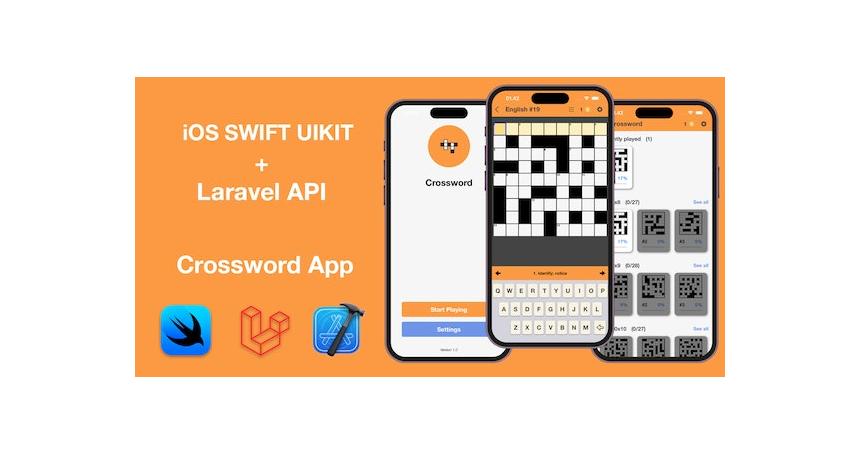 Crossword Game iOS Swift + Laravel API (Bonus CrosswordMaker App)