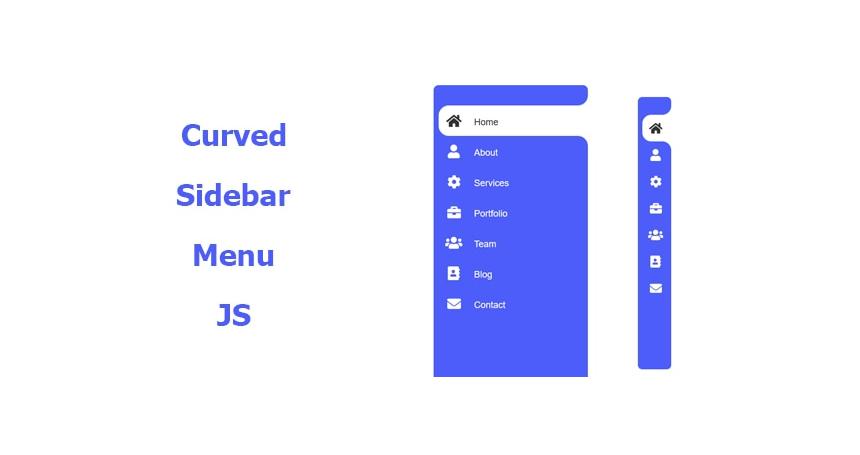 Curved Sidebar Menu in JS