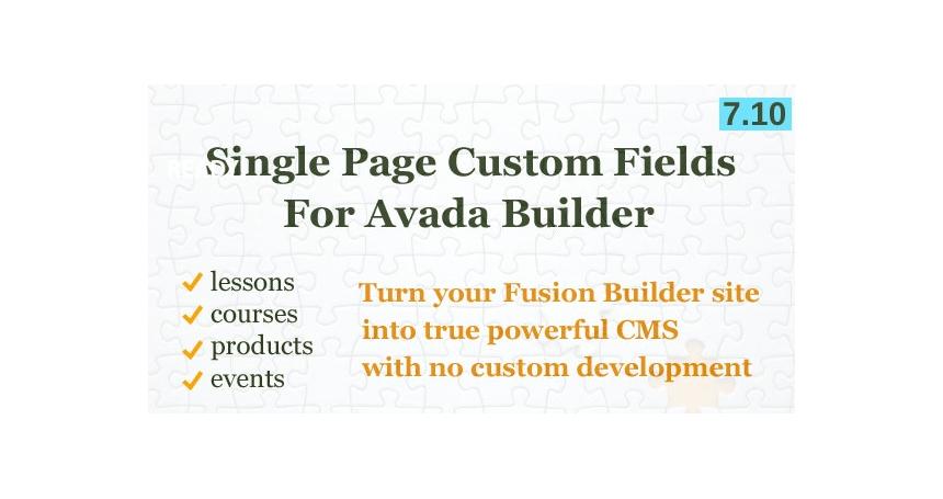 Custom Fields Element for Avada Builder