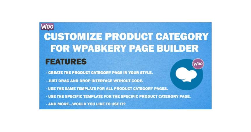 Customize Product Category for WPBakery Page Builder