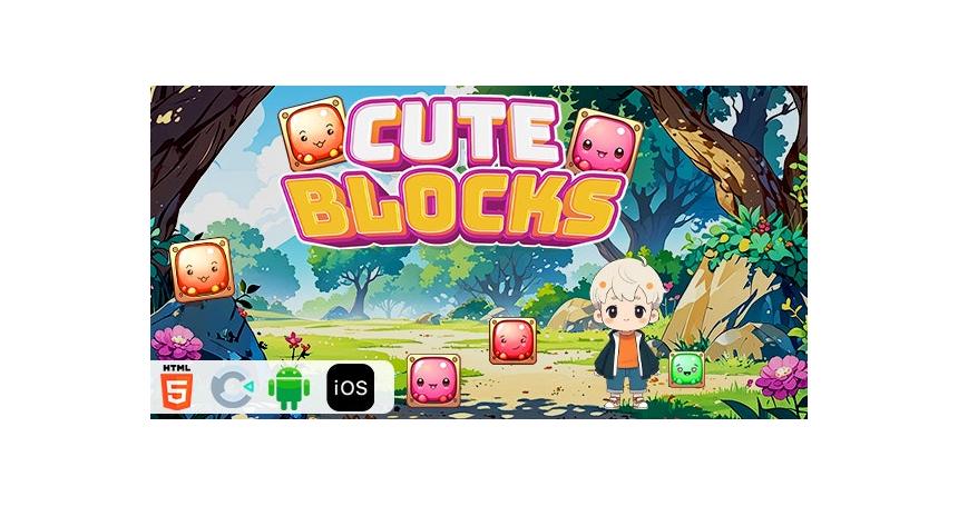 Cute Blocks - HTML5 Construct3 Game