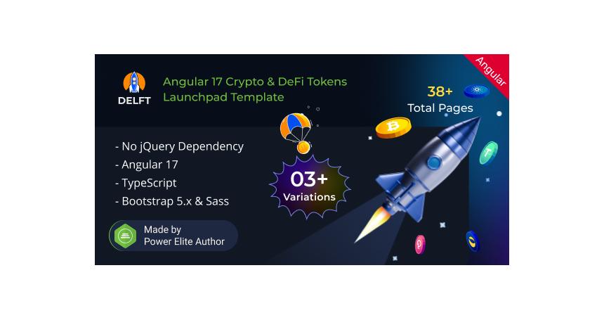 Delft - Angular Crypto & DeFi Tokens Launchpad Template