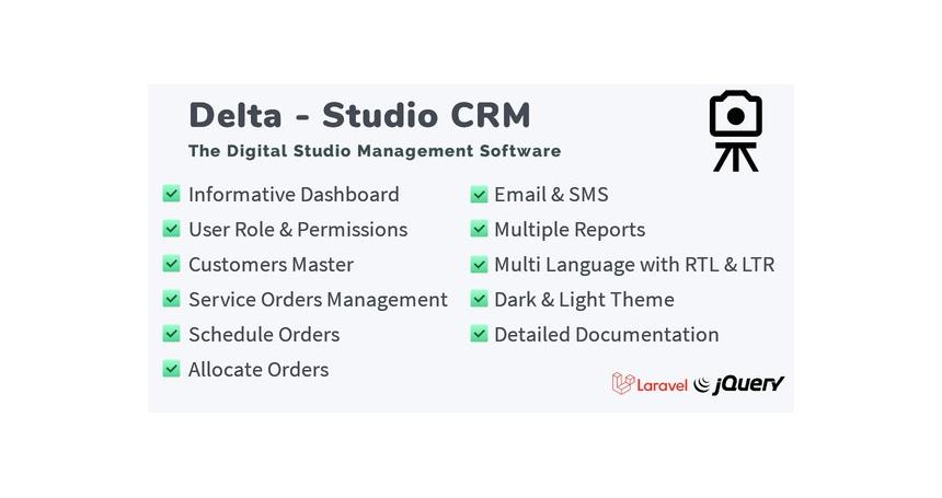 Delta - The Digital Studio CRM Software