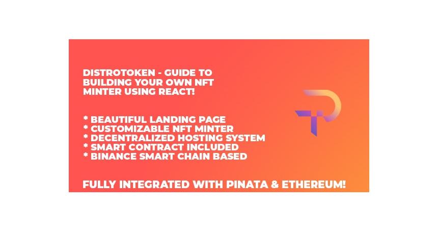 DistroToken - NFT Minter In React (Binance Version)