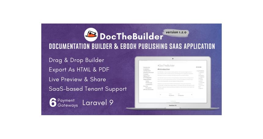 DocTheBuilder - Documentation Builder & eBook Publishing SaaS Application