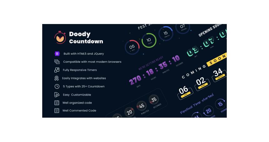 Doody Countdowns - jQuery Countdown Timers