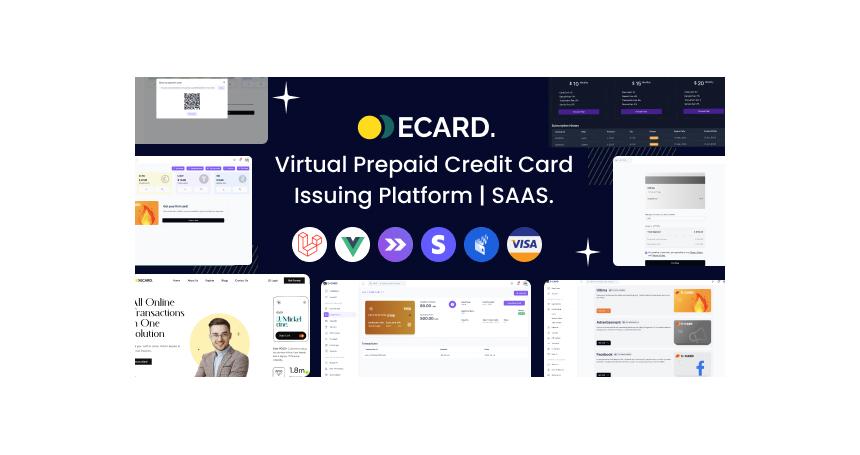 E-Card - Virtual Prepaid Credit Card Issuing Platform | Stripe Powered (SAAS)