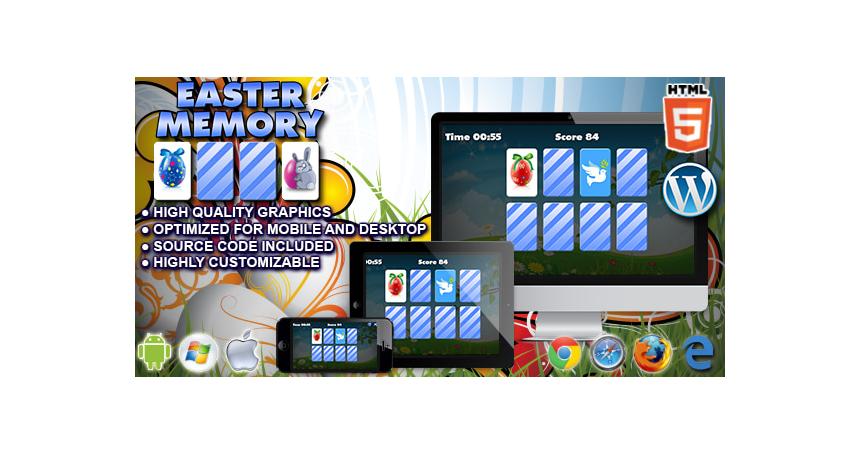 Easter Memory - HTML5 Memory Game