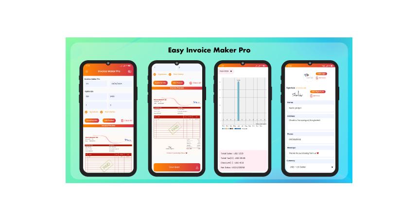 Easy Invoice Maker - Simple Invoice Generator Android App