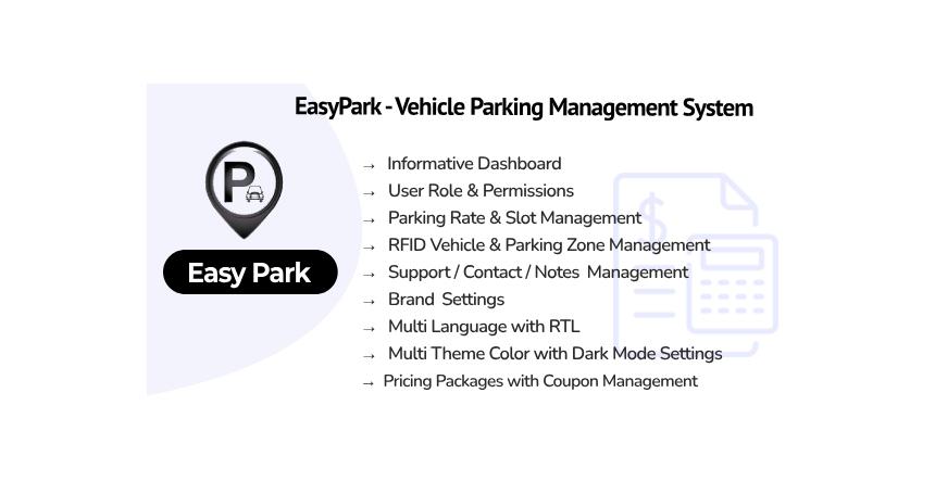 EasyPark SaaS - Vehicle Parking Management System