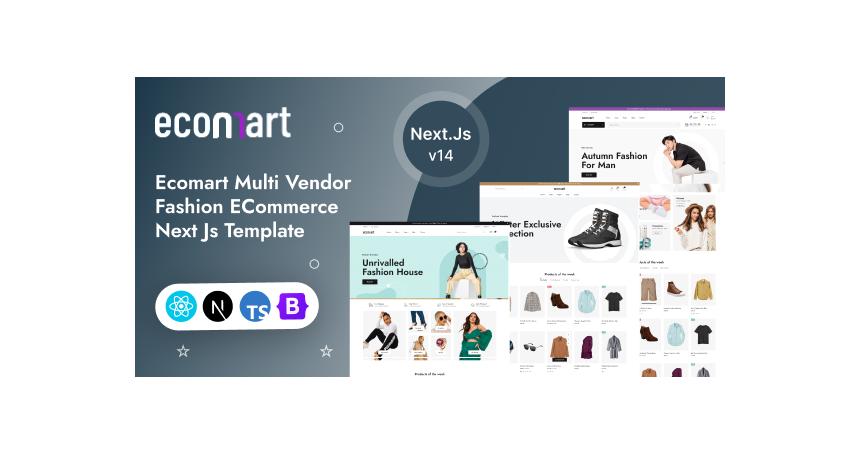 Ecomart - Multi Vendor Fashion ECommerce Next Js Template