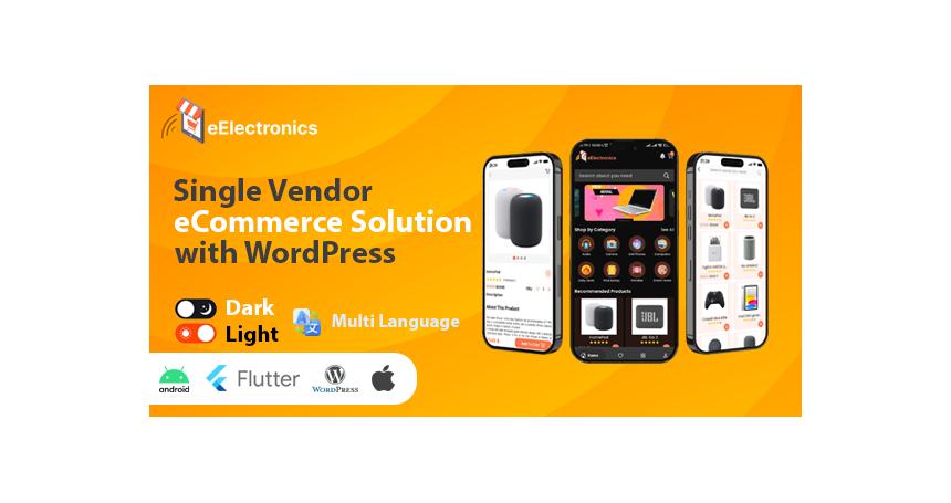 eElectronics - Build a Flutter eCommerce Mobile App for Android and iOS from WordPress WooCommerce