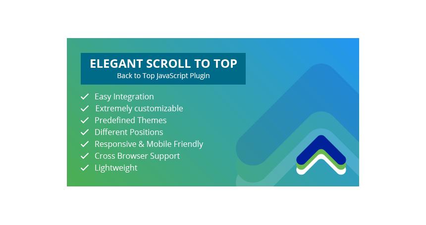 Elegant Scroll to Top – Back to Top JavaScript Plugin