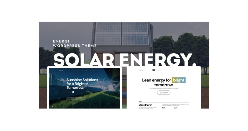 Energi - Solar & Renewable Energy WordPress Theme