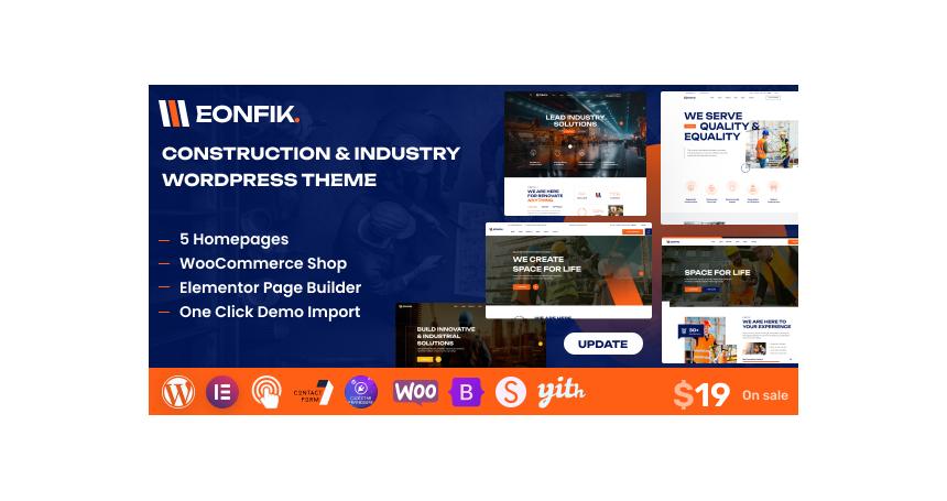 Eonfik - Construction WordPress Theme