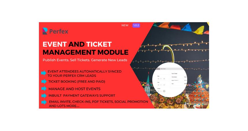 Event Management and Ticket Booking Module for Perfex