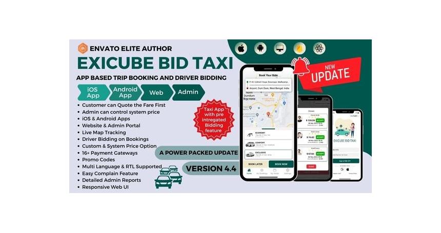 Exicube Bid Taxi App