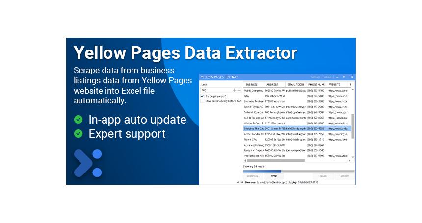 Extrax - Yellow Pages Data Extractor