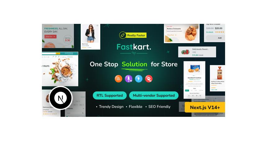 Fastkart - Single or Multivendor Ecommerce with React Next JS & Laravel REST API