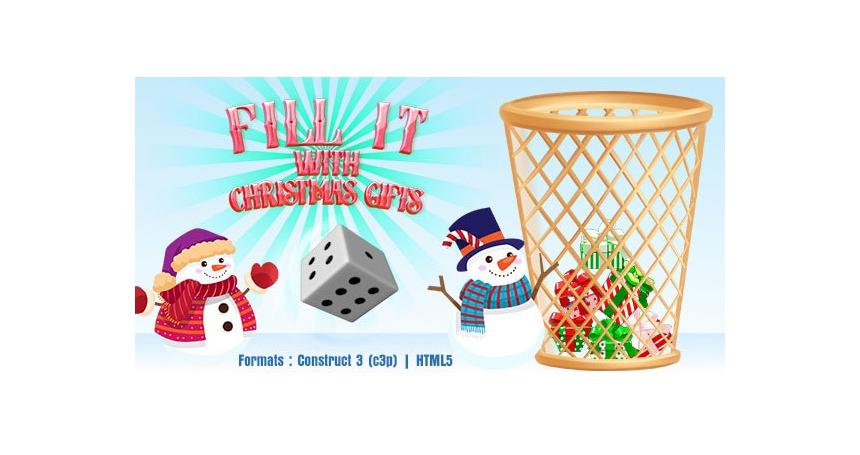 Fill It with Christmas Gifts Game (Construct 3 | C3P | HTML5) Christmas Game